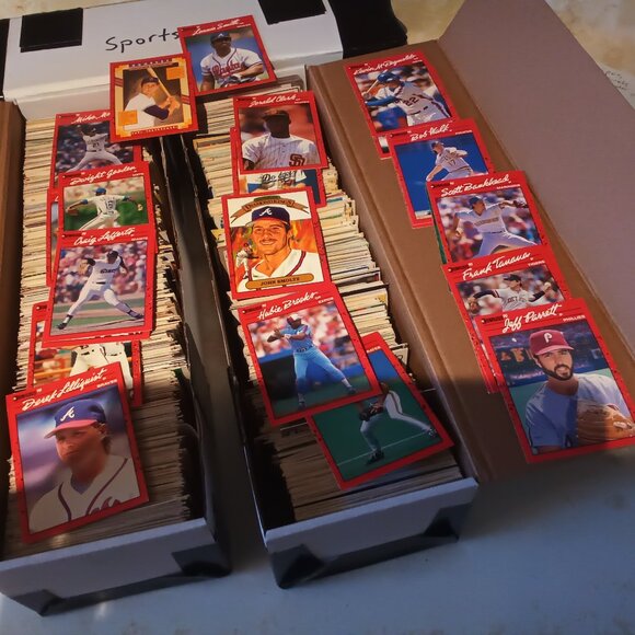 Basketball, baseball, and football cards. My childhood collection. 3 full boxes. - Picture 6 of 6